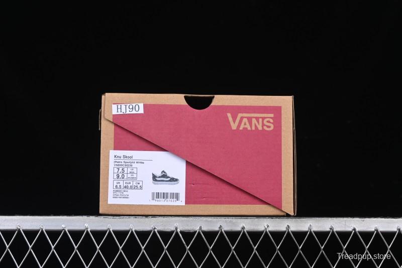 Vans Knu Skool Checkerboard Washed Denim Low-Top Casual Skate Shoes - VN000CS0239