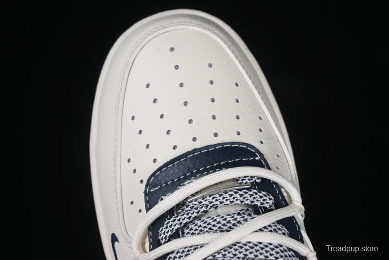 Nike Air Force 1 '07 Low The North Face Collaboration Beige Blue Patchwork Drawstring Casual Shoes - SJ1198-107