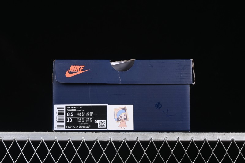Nike Air Force 1 '07 Low Casual Sneakers with Pop Mart Molly Design - FJ7740-210