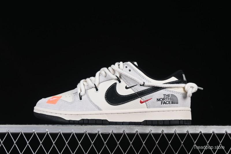 Nike SB Dunk Low The North Face Collaboration Strap Patch Black Hook Anniversary High-End Custom Low-Top Casual Skate Shoes - YC5066-257