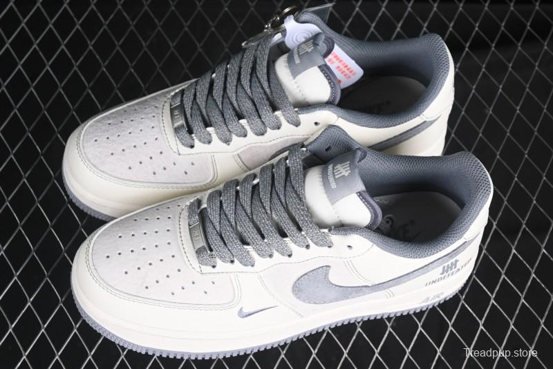 Nike Air Force 1 '07 Low UN Collaboration Pigskin Grey Stitch Low-Top Casual Sneakers - BB7518-018