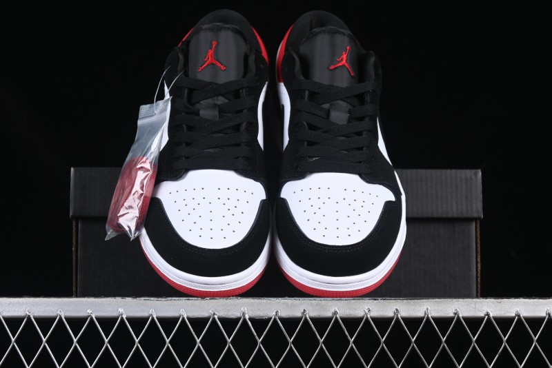 Nike Air Jordan 1 Low "White Black Gym Red" Retro Casual Sneakers - IB8971-106