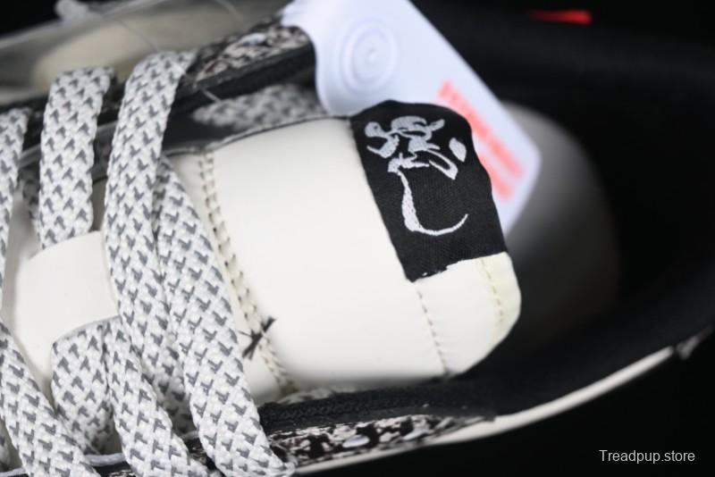 Nike Travis Scott x Fragment Design x Air Jordan 1 Low OG SP AJ1 Snake Year Limited Python Texture Low-top Casual Sneakers - SJ2068-144