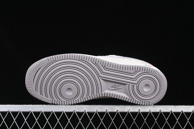 Nike Air Force 1 '07 Low Supreme Casual Sneakers with Full-Length Air Cushion - BB7518-020