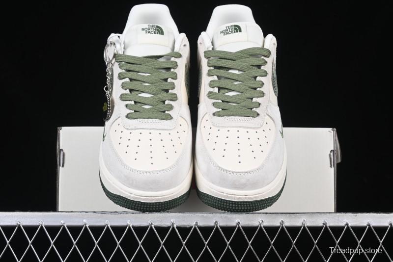 Nike Air Force 1 '07 Low The North Face Collaboration Green Snake Swoosh Casual Sneakers - DF0188-026