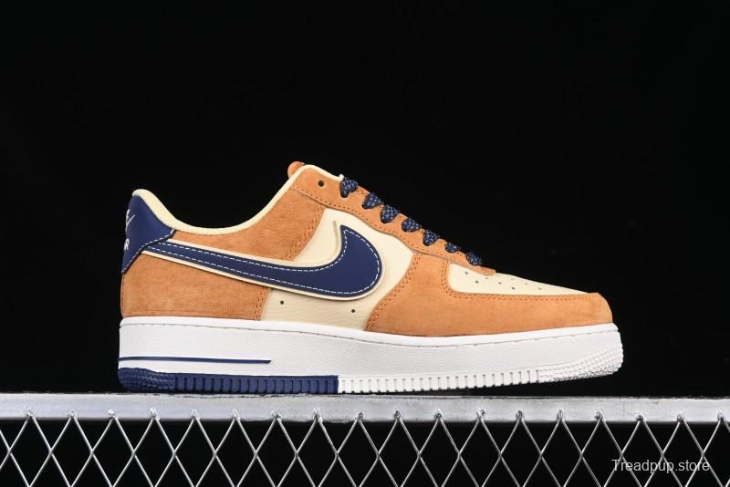 Nike Air Force 1 '07 Low The North Face Collaboration Sport Orange Low-Top Casual Sneakers - DM6688-053