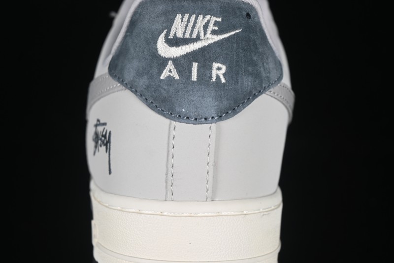 Nike Air Force 1 '07 Low Stussy Collaboration Galaxy Grey Low-Top Casual Sneakers - KK1988-055