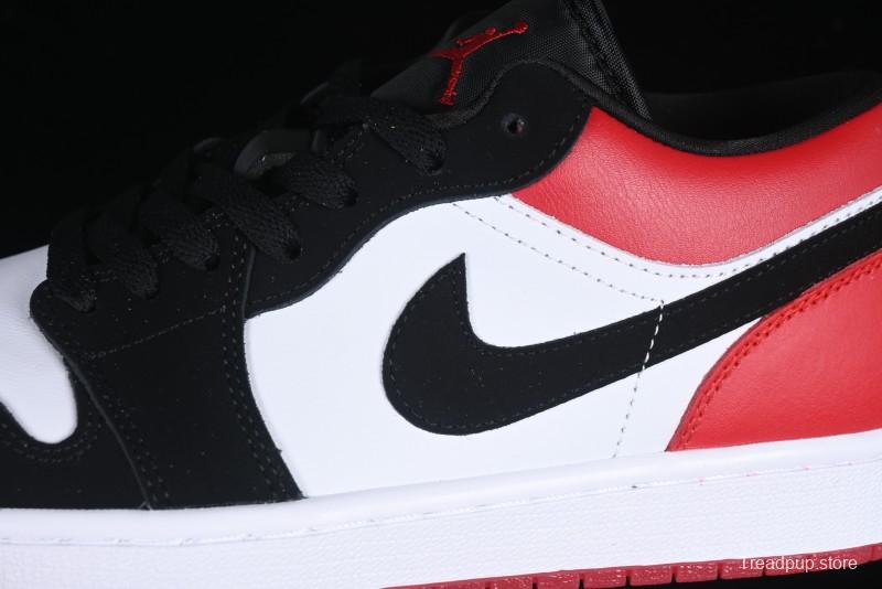 Nike Air Jordan 1 Low "White Black Gym Red" Retro Casual Sneakers - IB8971-106