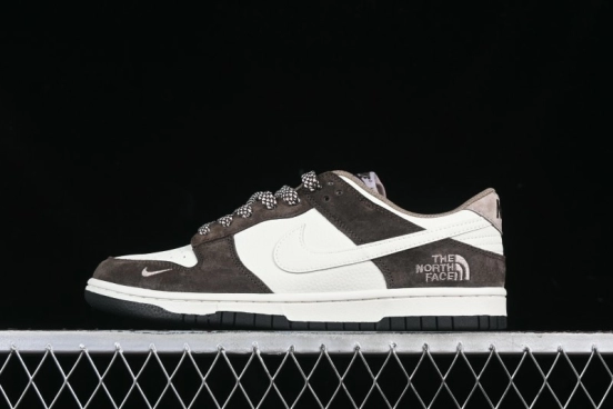 Nike SB Dunk Low The North Face Collaboration Black Brown Anniversary High-End Custom Low-Top Casual Skate Shoes - DJ2024-058