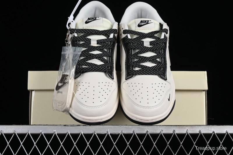 Nike Supreme x SB Dunk Low Stone Island Collaboration - Beige Black Starry Sky Anniversary Custom Low-Top Casual Skate Shoes - BB9866-003