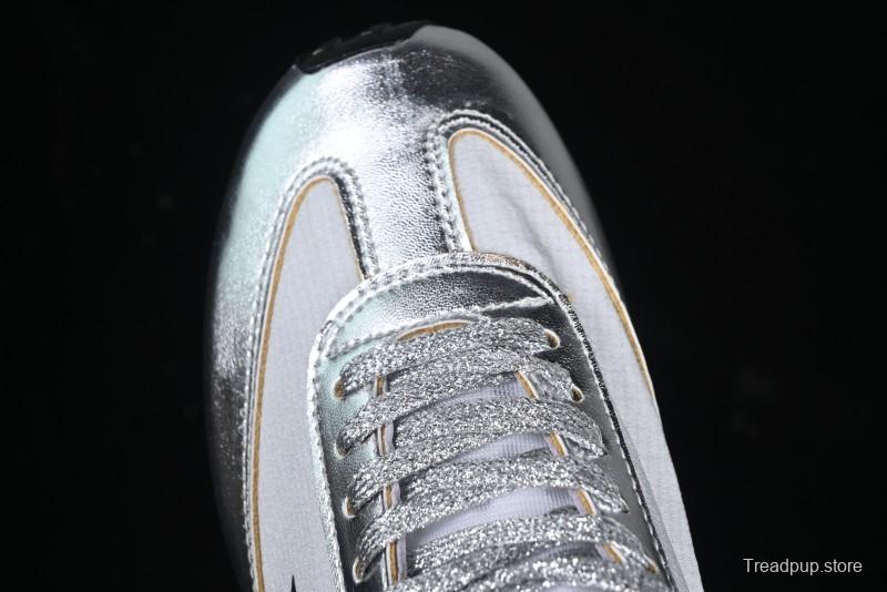 Golden Goose Marathon Silver Comfortable Low-Top Lifestyle Sneakers - X.E5