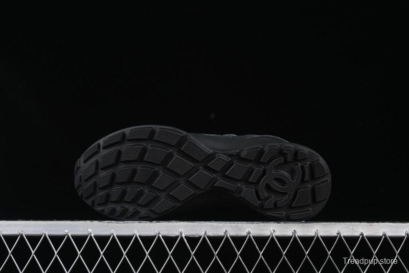 Chanel 25C Tie-Up Flat Casual Lifestyle Shoes - G46372