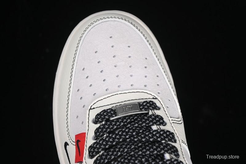 Nike Air Force 1'07 Low The North Face Collaboration Beige Black Red Label Casual Sneakers - BB7518-010