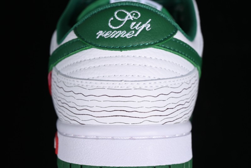 Supreme x Nike Dunk Low SB Skate Shoes with Zoom Air Cushion - XD6188-033