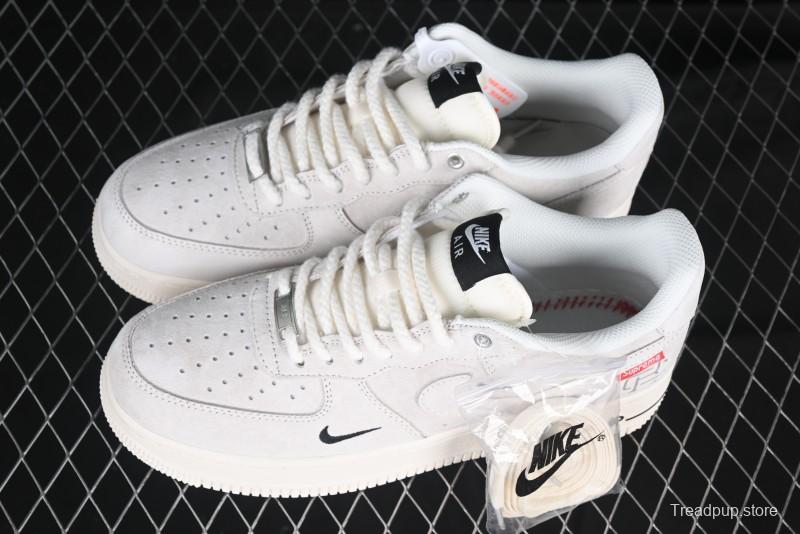 Nike Air Force 1 '07 Low Supreme Champion Collaboration Off-White Mini Swoosh Casual Sneakers - SJ6698-020
