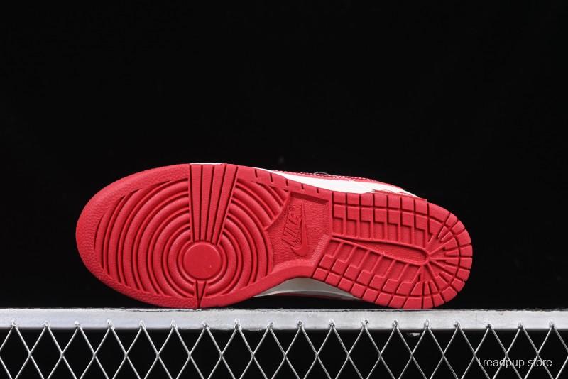 Nike SB Dunk Low Supreme Collaboration Year of the Snake Limited Edition Red Snake Print Anniversary Custom Low-Top Casual Sneakers - XS1086-015