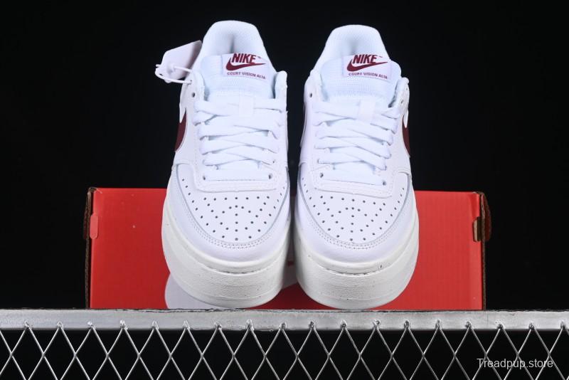 Nike Court Vision Alta Casual Sneakers with Thick Sole for Campus Wear - DZ5394-103