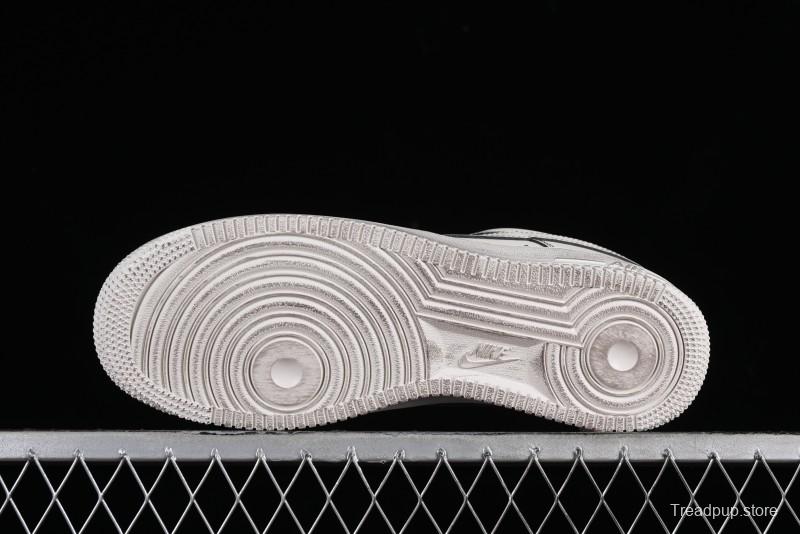 Nike Air Force 1 '07 Low Casual Sneakers with Hemp Rope Laces and Distressed Design - 315122-333