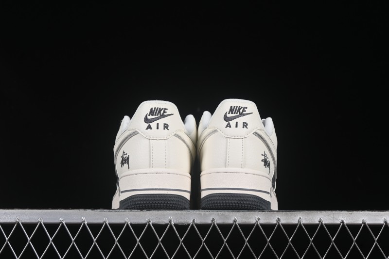 Nike Air Force 1 '07 Low Stussy Collaboration Beige Grey Casual Sneakers - XZ6188-726