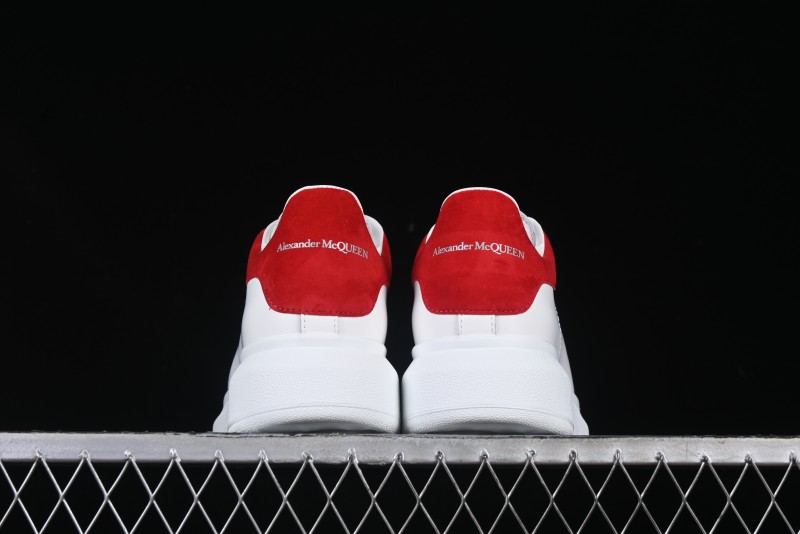 Alexander McQueen Oversized Sneakers with Red Suede Heel Detail - D.E5