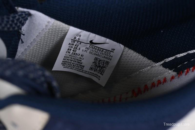 Nike Air Force 1 '07 Low Stussy Collaboration Light Blue White Transparent Swoosh Low-Top Casual Sneakers - DM6688-055