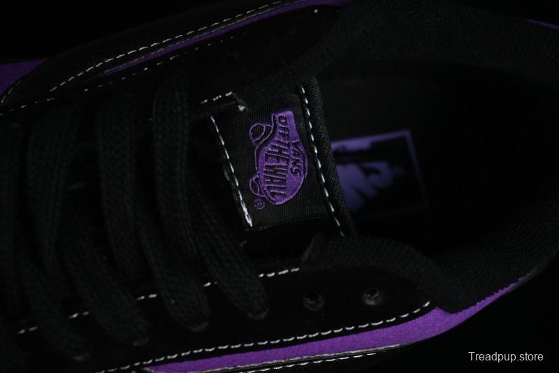 Vans Classics Knu Skool Black Purple Slip-On Shoes - VN0009QCSWE