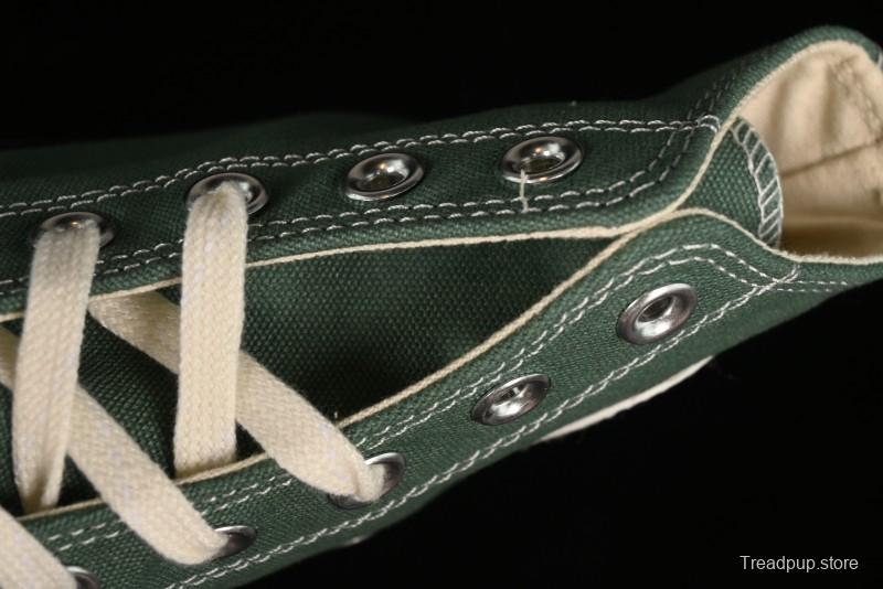 Converse Chuck 1970s High Top Casual Canvas Sneakers in Pine Green - A06521C