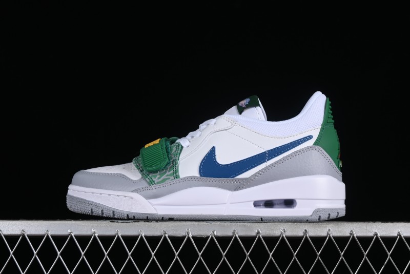 Nike Air Jordan Legacy AJ312 Low Triple Strap Sneakers with Premium Leather - CD9054-140