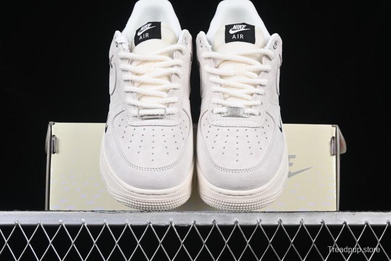 Nike Air Force 1 '07 Low Supreme Champion Collaboration Off-White Mini Swoosh Casual Sneakers - SJ6698-020