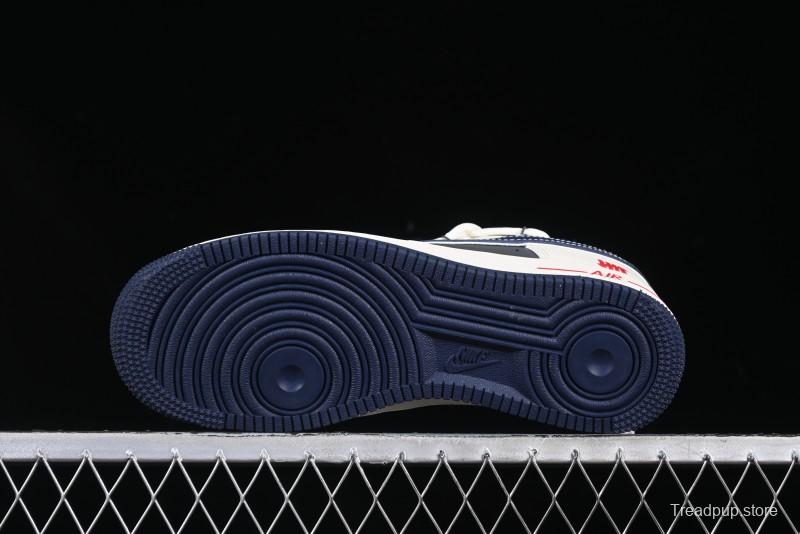 Nike Air Force 1 '07 Low UN Collaboration White Blue Lace-Up Casual Sneakers - SJ1198-103