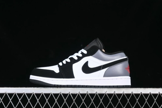 Nike Air Jordan 1 Low AJ1 Grey White Black Swoosh Casual Sneakers - HF3148-106