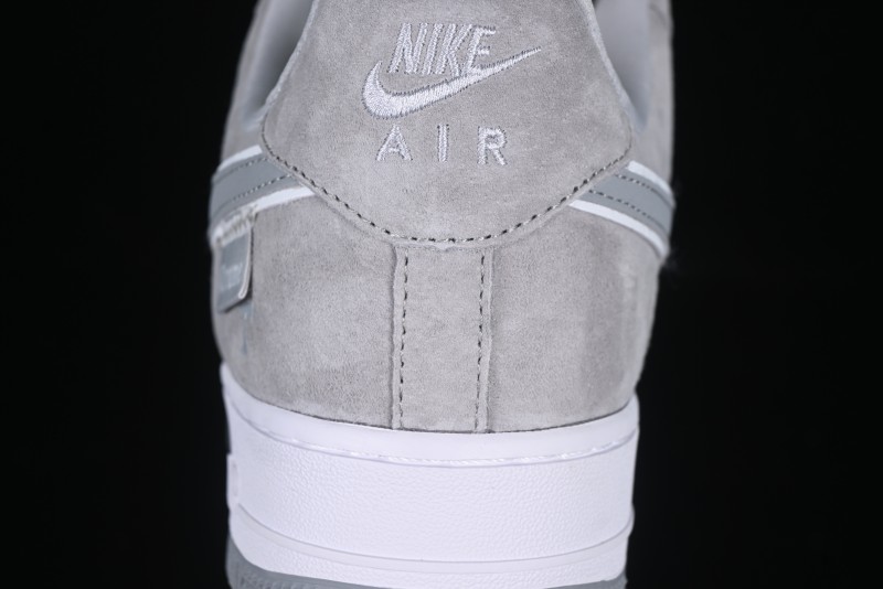Nike Air Force 1 '07 Low Chrome Hearts Collaboration Silver Grey Low-Top Casual Sneakers - FZ0188-032