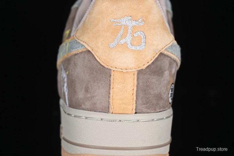 Nike Air Force 1'07 Low "Kakarot" Dragon Ball Z Custom Casual Sneakers for Autumn Winter - CD1212-666