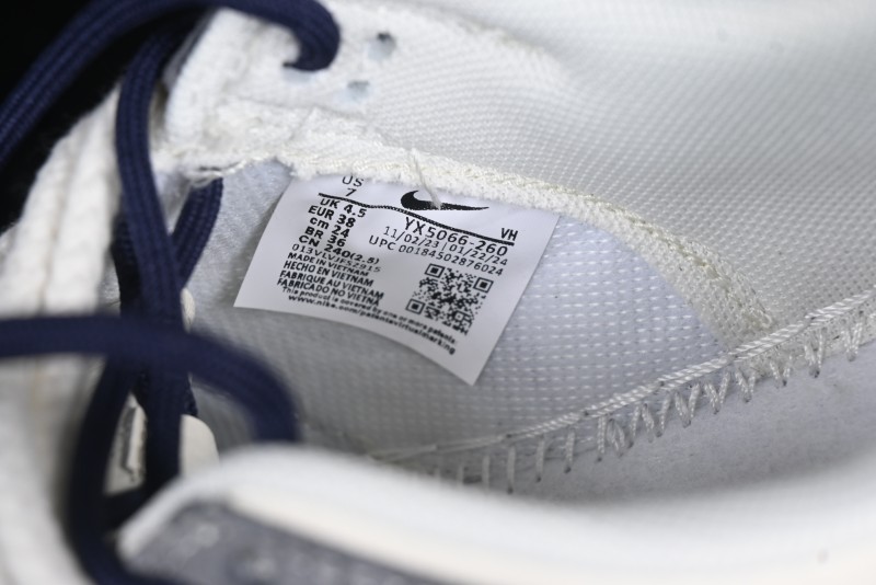 Nike SB Dunk Low Supreme Collaboration Sneakers in Gray Blue with Gray Swoosh - YX5066-260