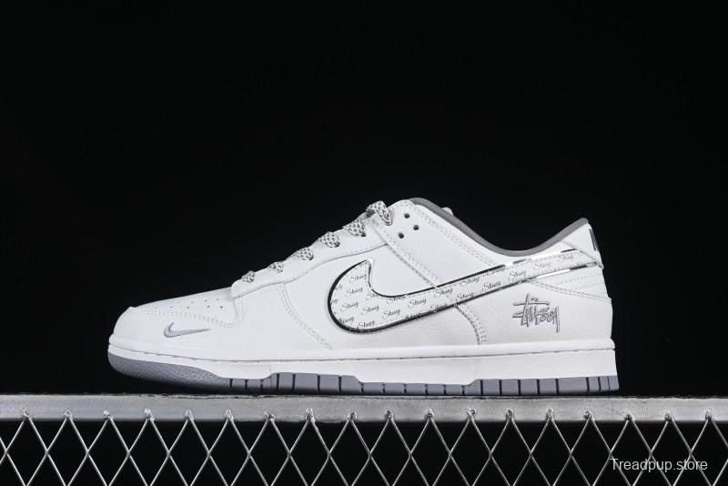 Nike SB Dunk Low Stussy Anniversary Custom Low-Top Casual Skate Shoes - CS1688-103