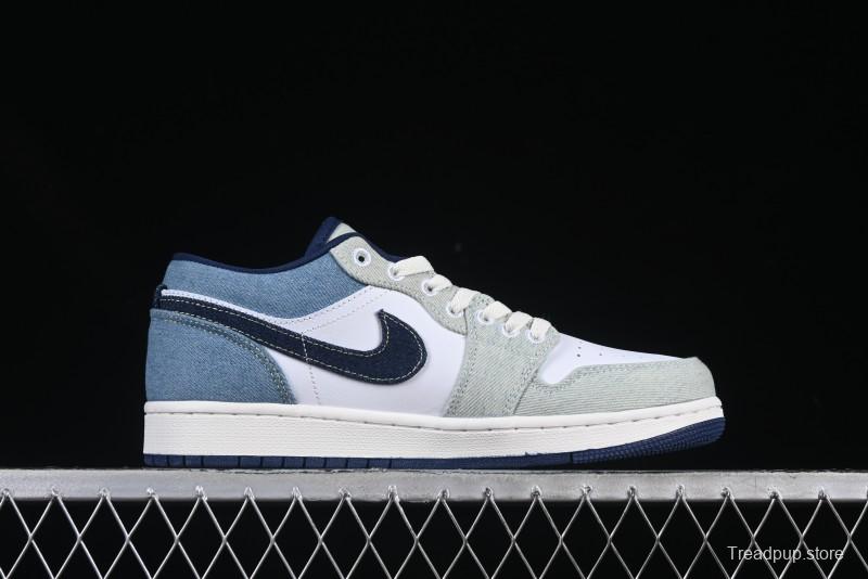 Nike Air Jordan 1 Low "Canadian Tuxedo" Basketball Shoes - IH0648-141