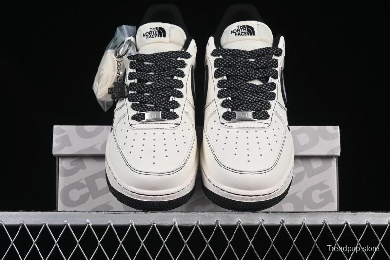 Nike Air Force 1 '07 Low The North Face x Comme des Garçons Black White Line Casual Sneakers - HH7518-050