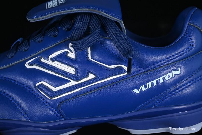 Louis Vuitton Footprint Soccer Low-Top Lifestyle Sneakers Blue - AJF6
