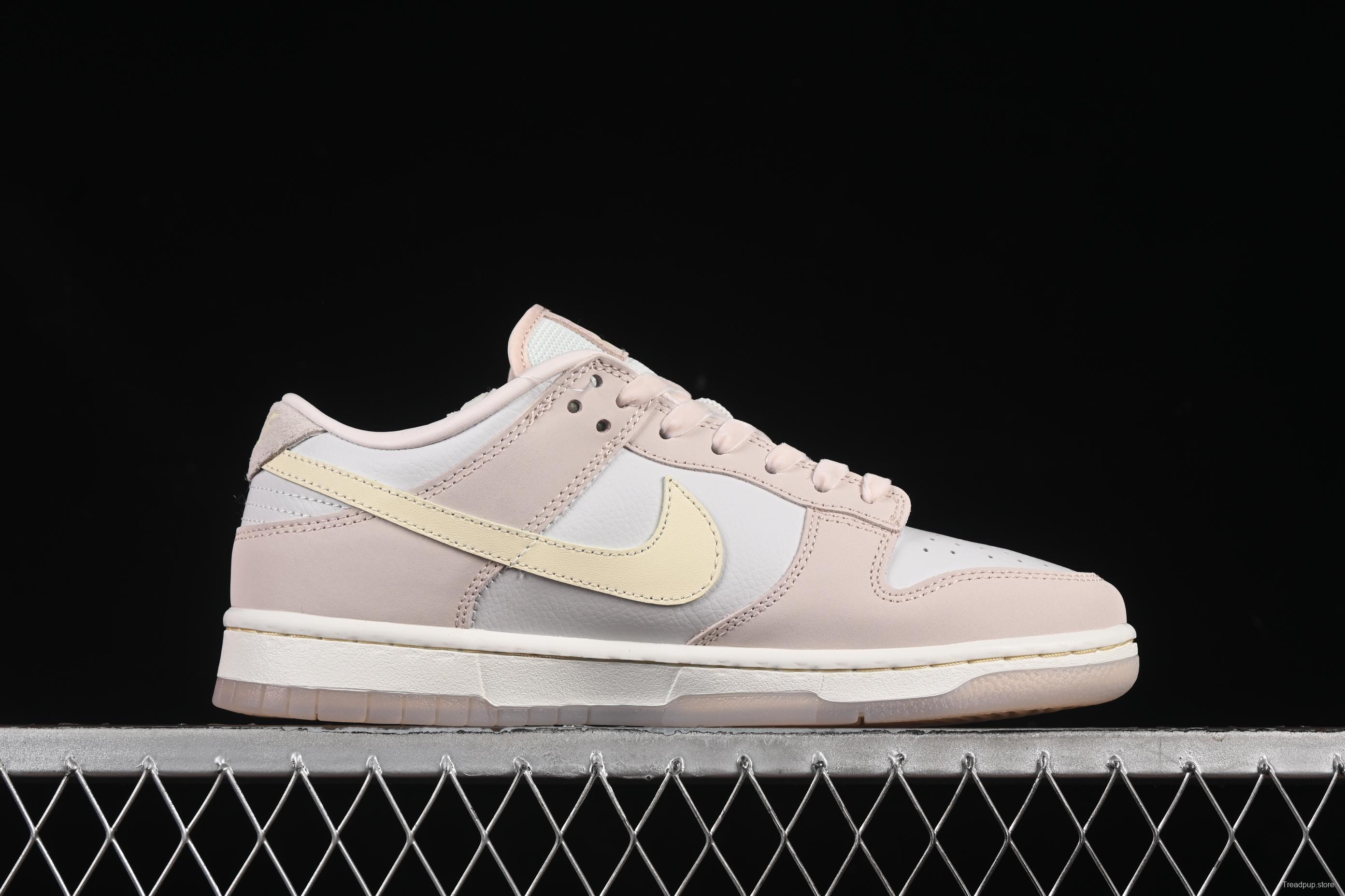 Nike SB Dunk Low White Light Pink SB Low-Top Casual Skate Shoes - FB7901-601