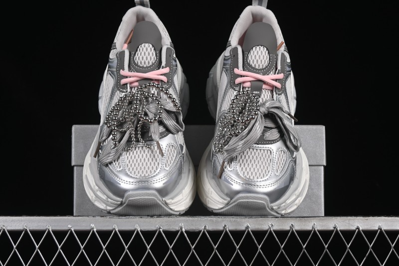GG-CC Thick Sole Casual Running Shoes with Fashionable Design - G25S2507 Silver