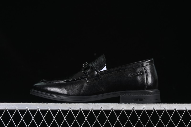 ECCO London Collection Slip-On Business Men's Leather Shoes with Wide Toe Box and Cushioned Sole - 61160801001