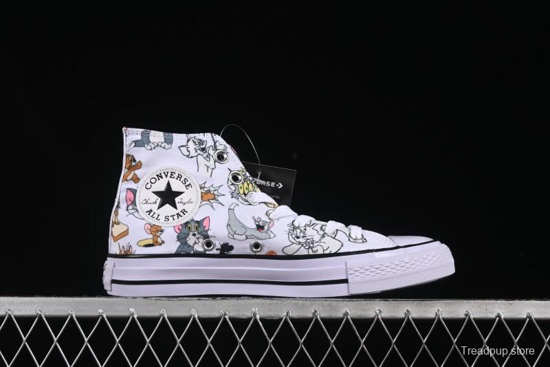 Converse All Star High Top Casual Sneakers with Tom and Jerry Theme - A15112C