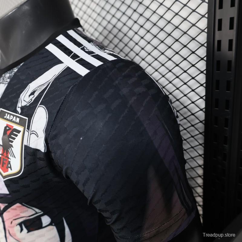 Player Version 2025 Japan Black with Anime Character Pattern Jersey