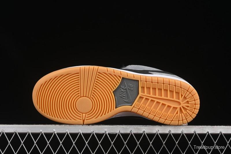 Nike SB Dunk Low Black Grey Low-Top Casual Skate Shoes - HF3063-001