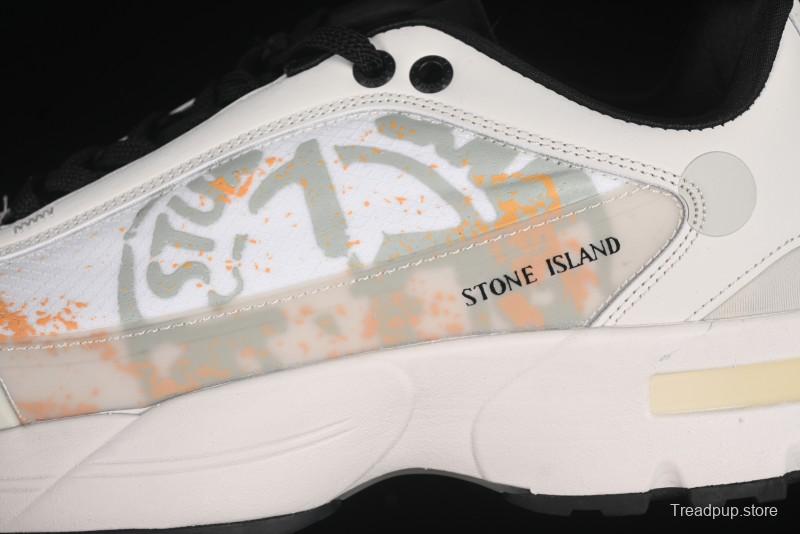 Stone Island Grime Panelled Low-Top Lifestyle Sneakers - 79FWS0303