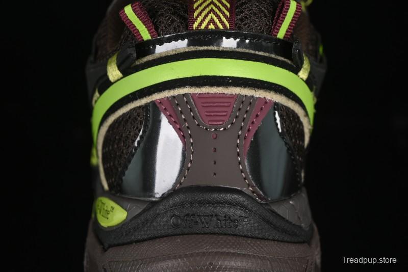 Off-White Be Right Low-Top Lifestyle Sneakers in Black Green - X.E5