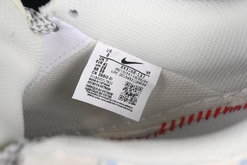 Nike Air Force 1'07 Low Supreme Co-branded Blue and White Casual Sneakers - XX3168-137