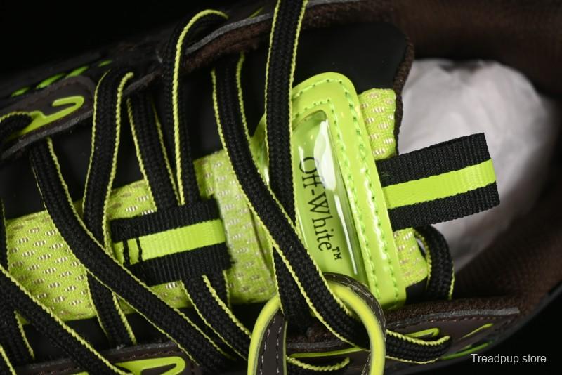 Off-White Be Right Low-Top Lifestyle Sneakers in Black Green - X.E5