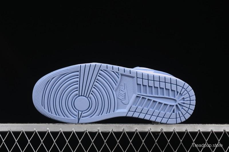 Nike Air Jordan 1 Low AJ1 White Blue Casual Sneakers - DC0774-142