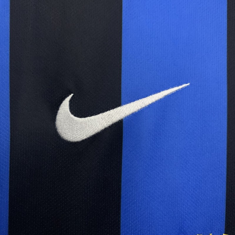 09/10 Retro Inter Milan Long Sleeves Champions League Edition Home Jersey